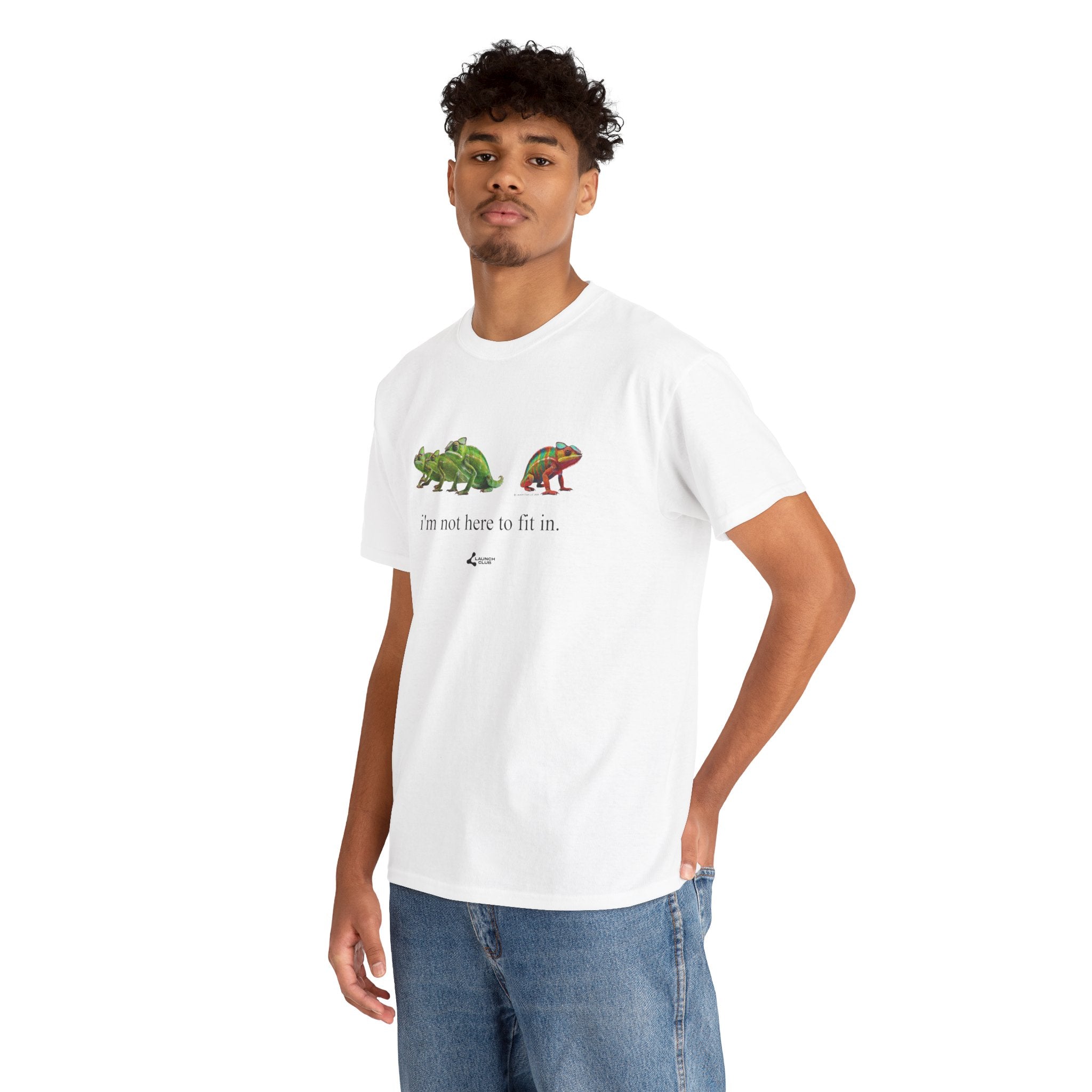 Chameleon Not Here to Fit In Shirt