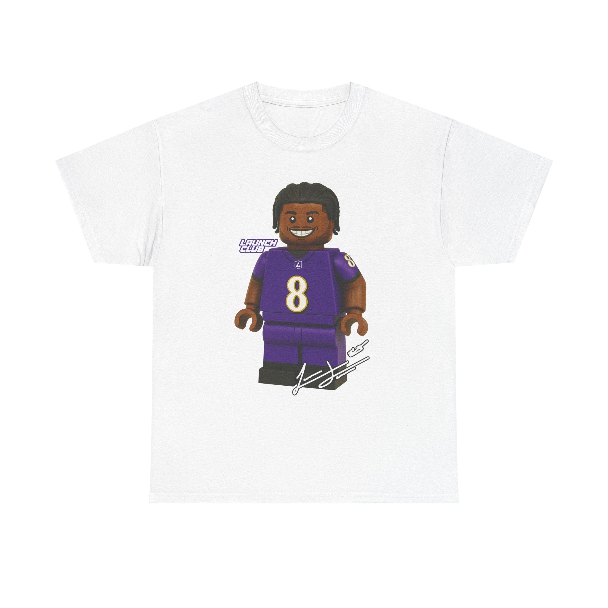 MINI FOOTBALL TEES LAMAR White