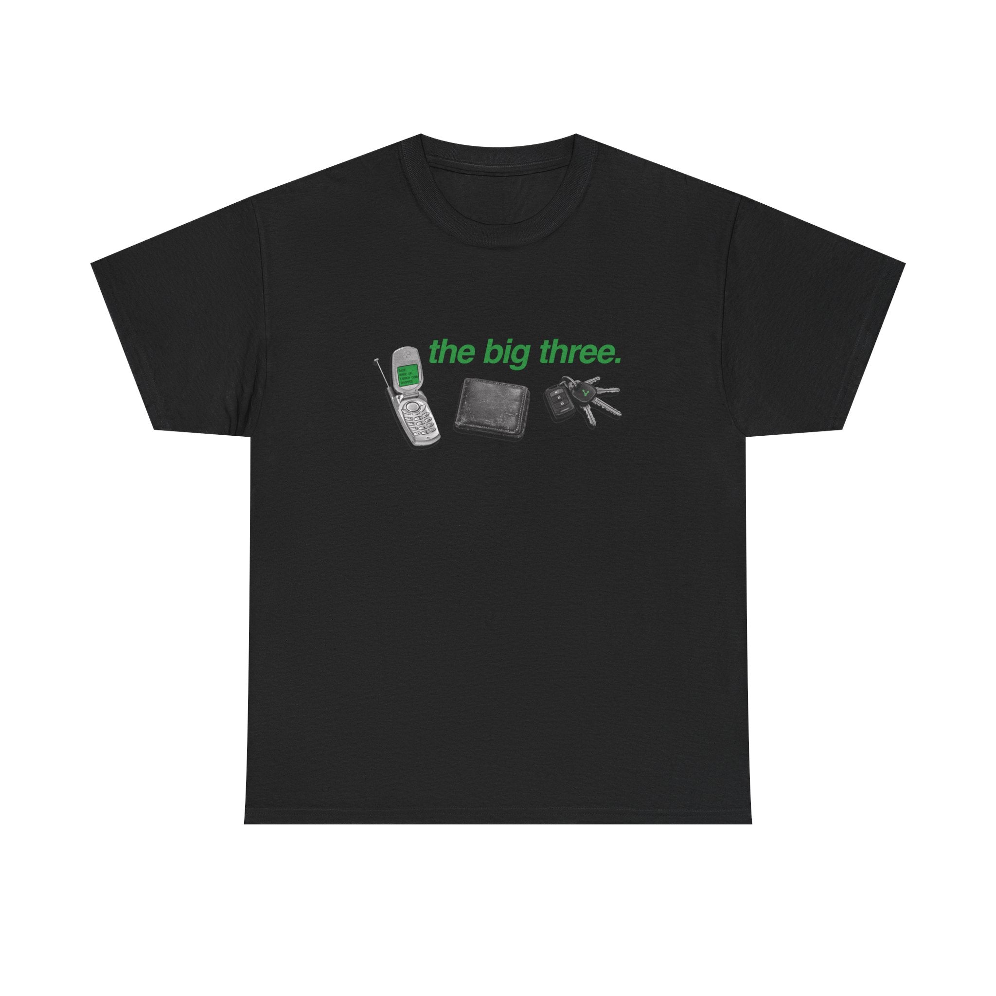 The Big Three Shirt - phone, wallet, keys