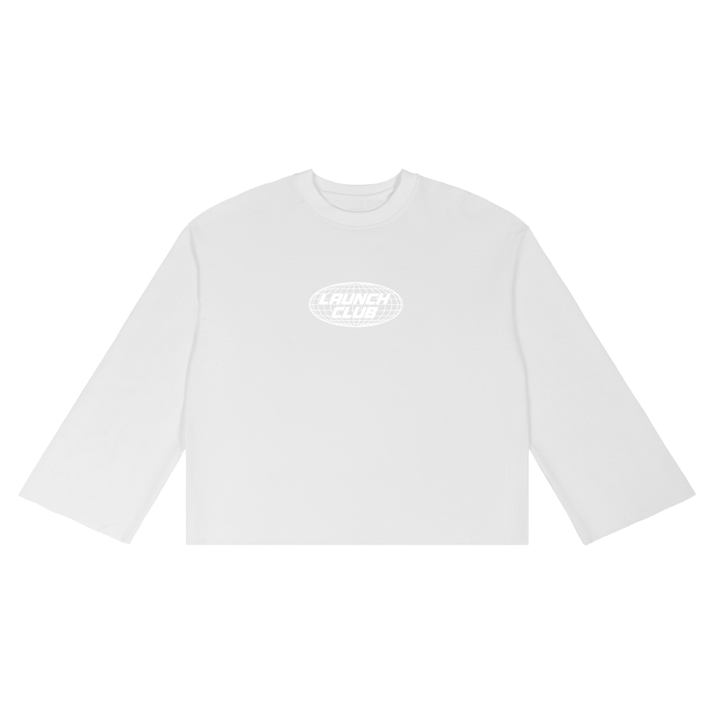 Waffle Raw Edge Wide Sleeve